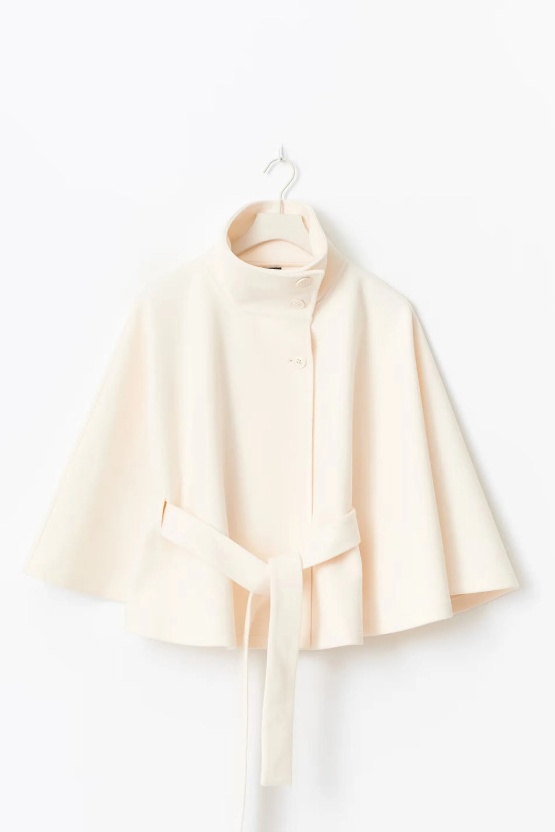 Jane | Women's Short Belted Funnel Neck Coat