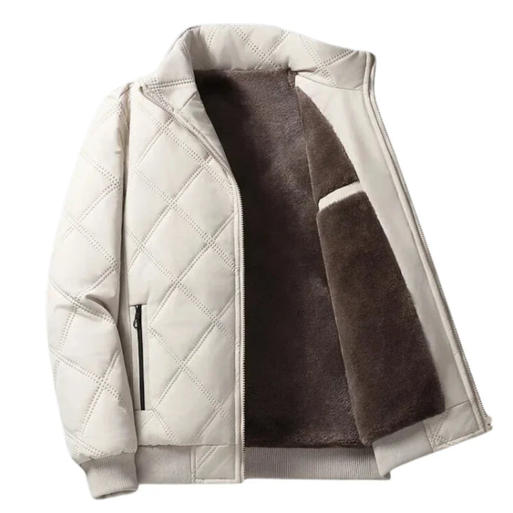 Leo | Men's Sherpa Lined Quilted Bomber Jacket