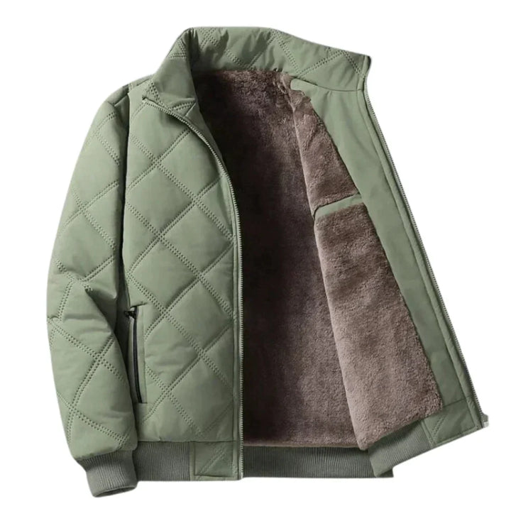 Leo | Men's Sherpa Lined Quilted Bomber Jacket