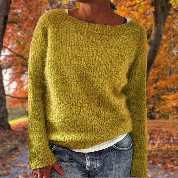 Louise | Women's Relaxed Fit Boat Neck Knitted Jumper