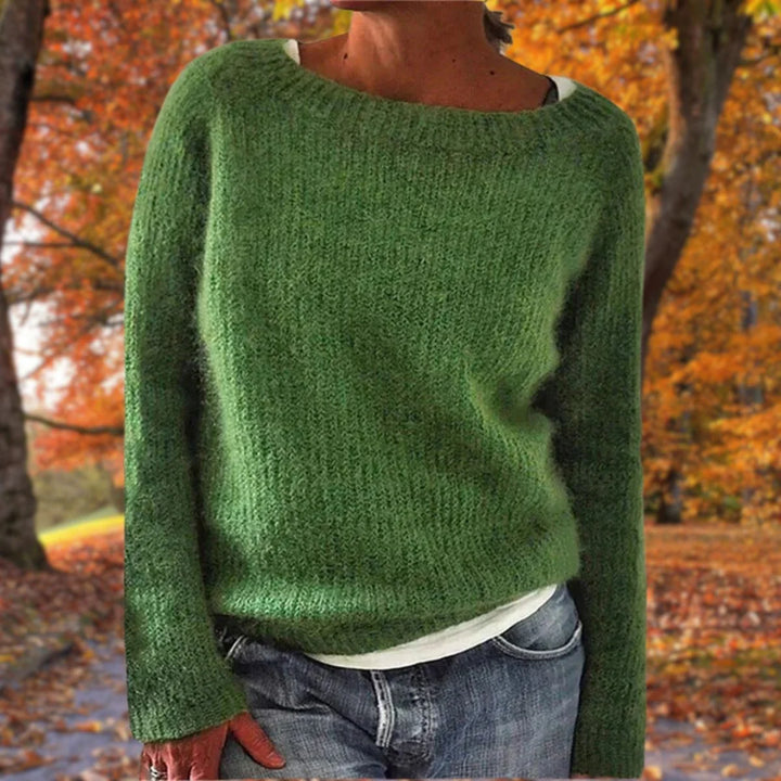 Louise | Women's Relaxed Fit Boat Neck Knitted Jumper
