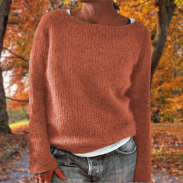 Louise | Women's Relaxed Fit Boat Neck Knitted Jumper