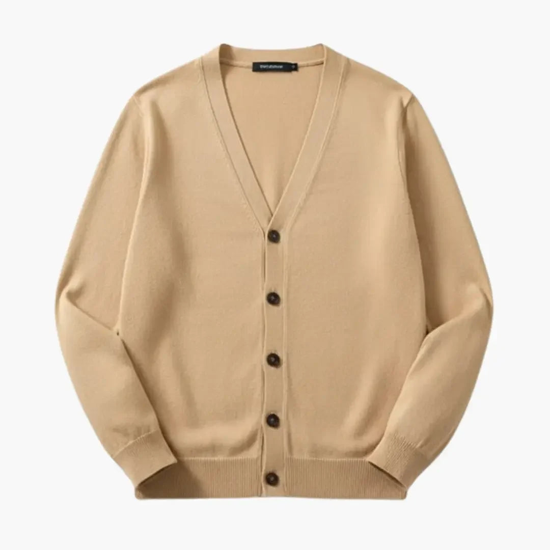 Luke | Men's V Neck Button Front Cardigan