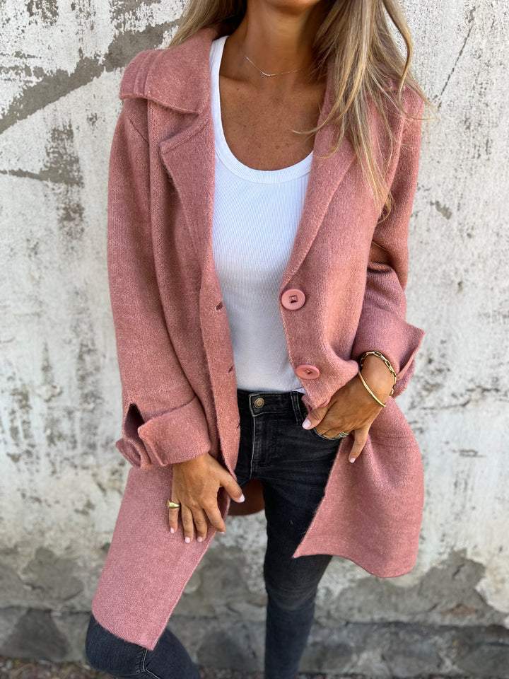 Maisie | Women's Longline Knitted Finish Coat
