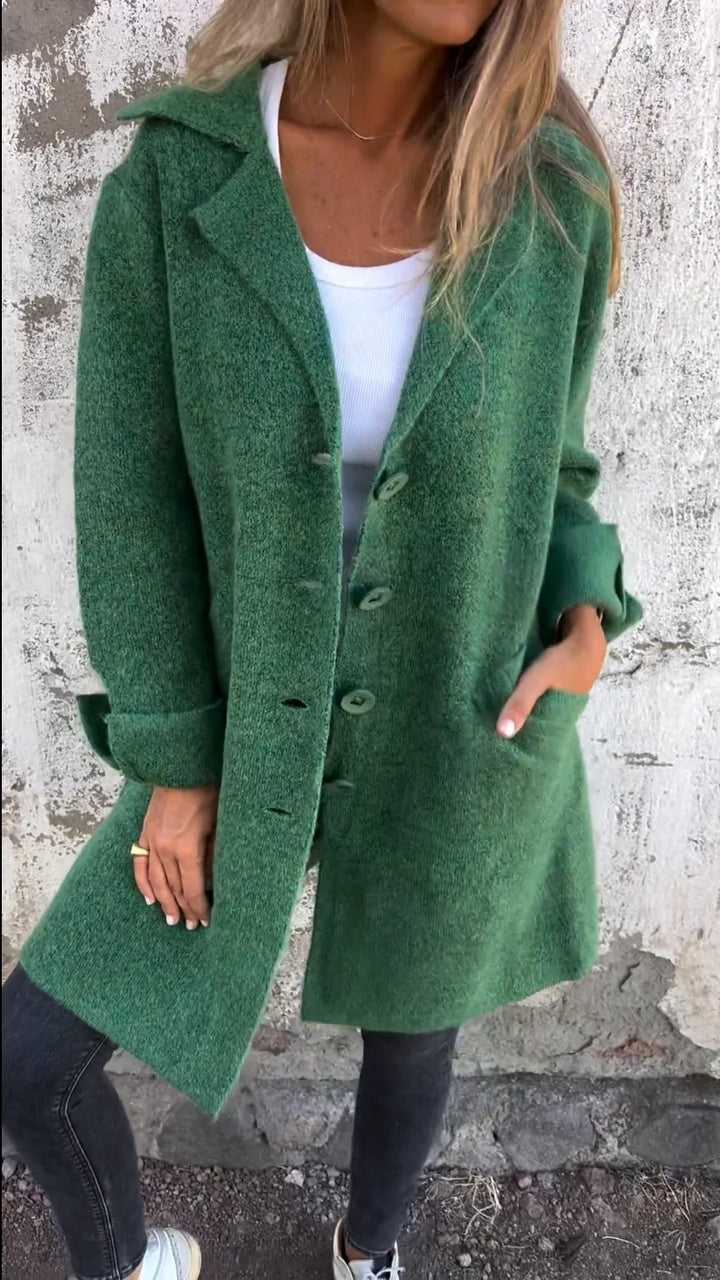 Maisie | Women's Longline Knitted Finish Coat