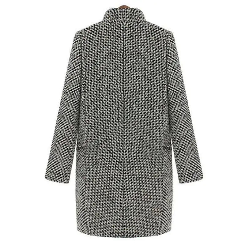 Marianne | Women's Herringbone Button Front Coat