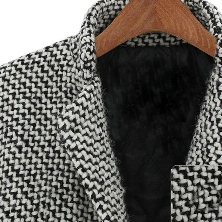Marianne | Women's Herringbone Button Front Coat