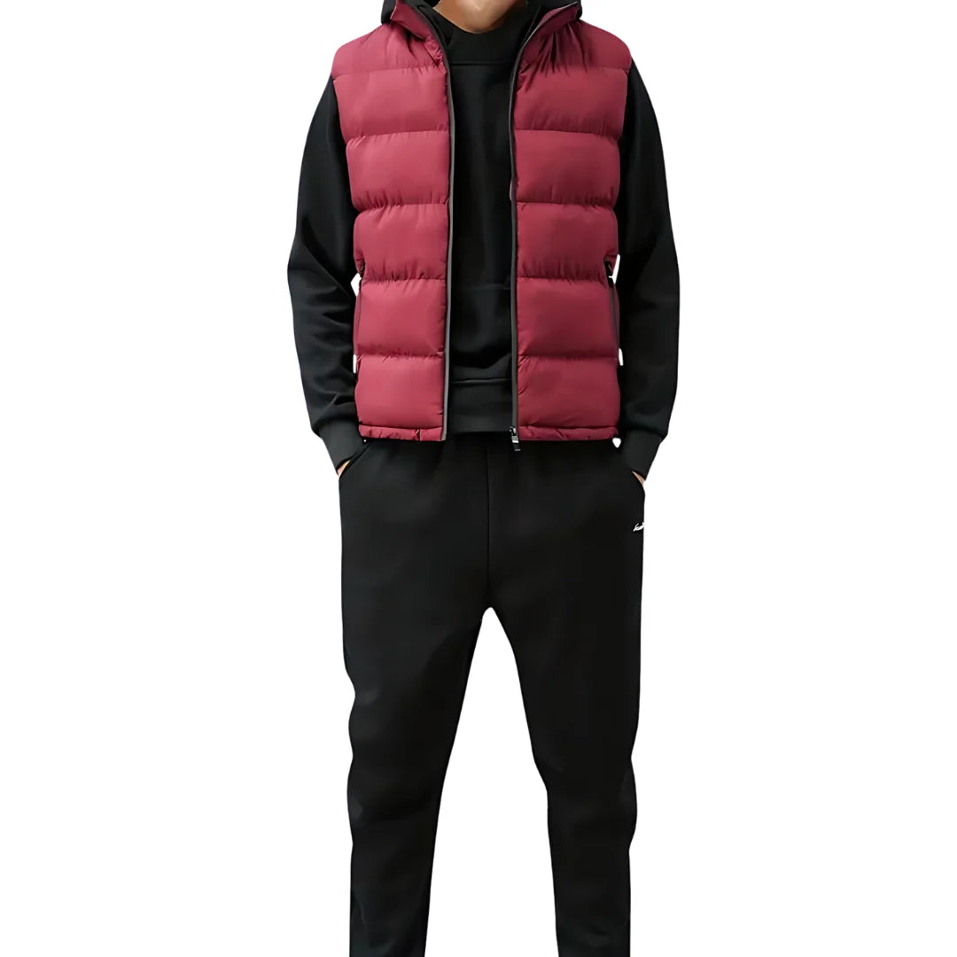 Mark | Men's Sleeveless Zip Pocket Puffer Gilet