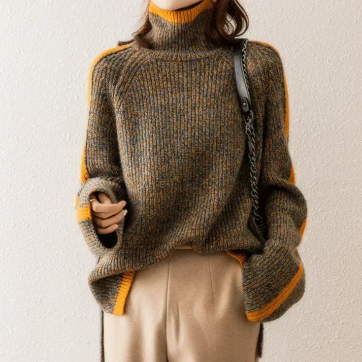 Martha | Women's Chunky Knit Turtle Neck Jumper