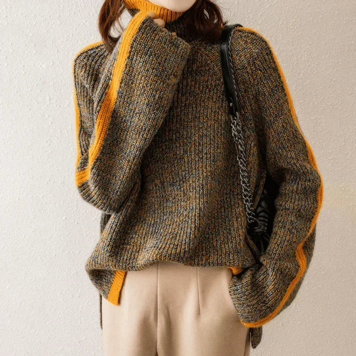 Martha | Women's Chunky Knit Turtle Neck Jumper