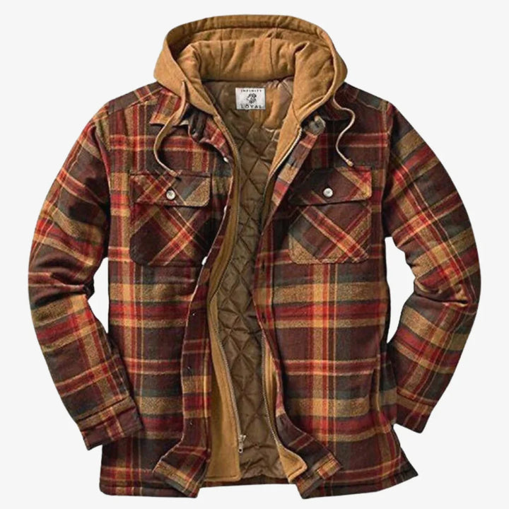 Mason | Men's Hooded Quilted Flannel Shirt Jacket