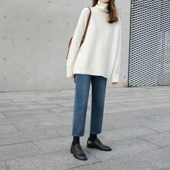 Melissa | Women's Oversized Roll Neck Knitted Jumper