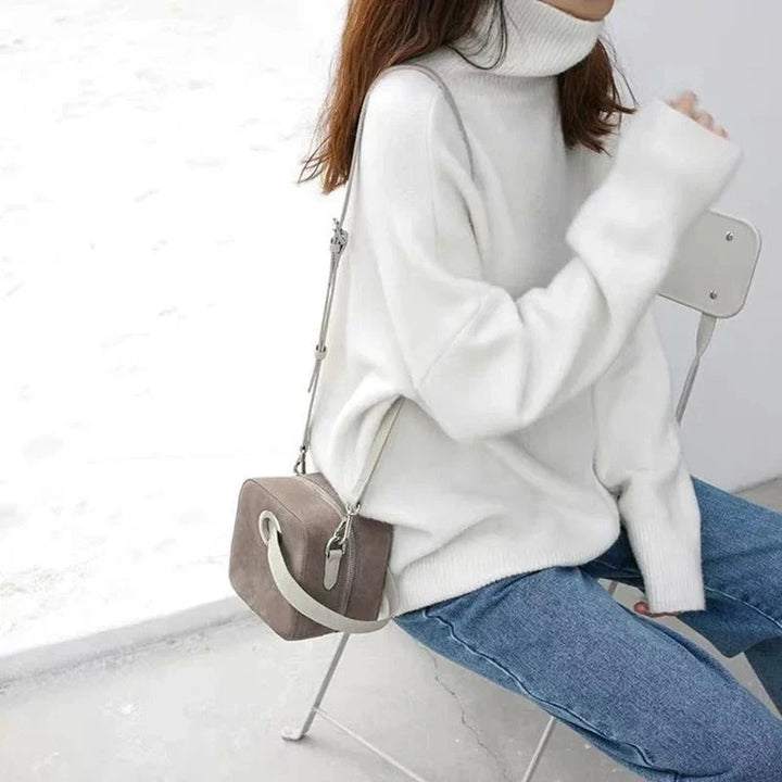 Melissa | Women's Oversized Roll Neck Knitted Jumper
