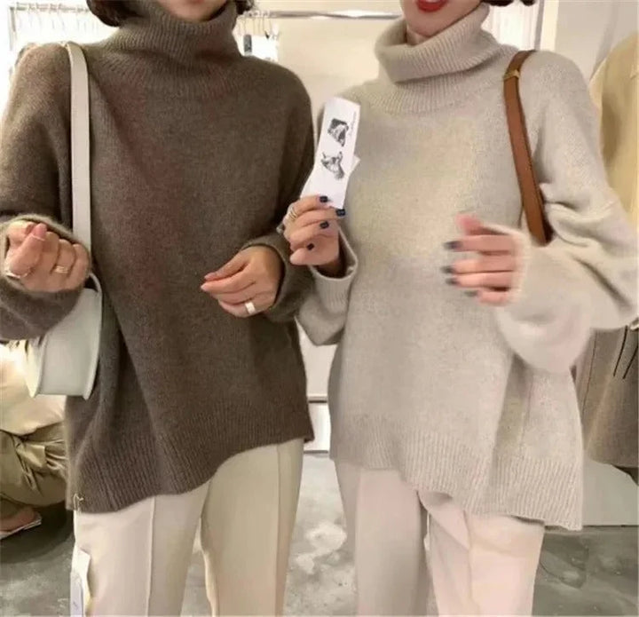 Melissa | Women's Oversized Roll Neck Knitted Jumper