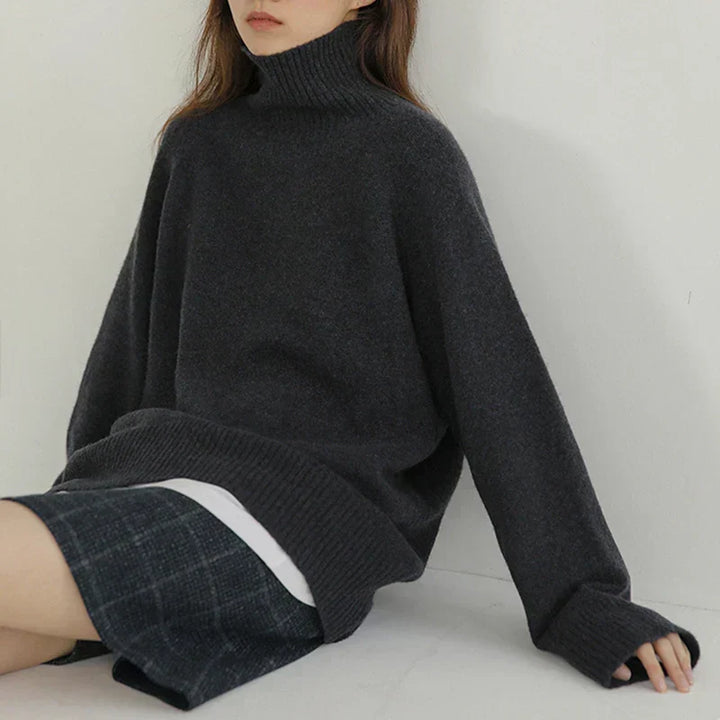 Melissa | Women's Oversized Roll Neck Knitted Jumper