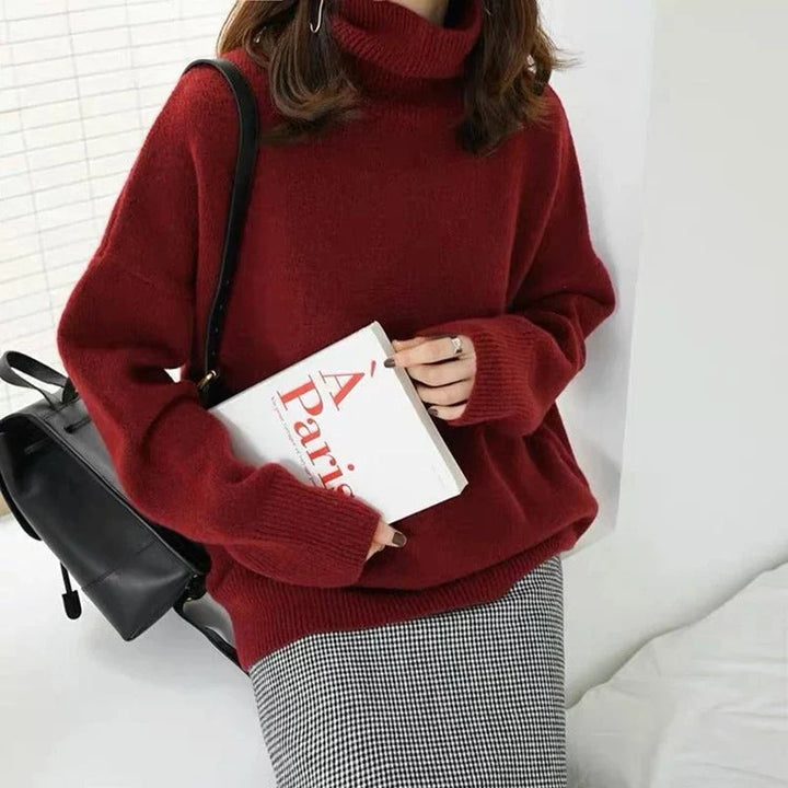 Melissa | Women's Oversized Roll Neck Knitted Jumper