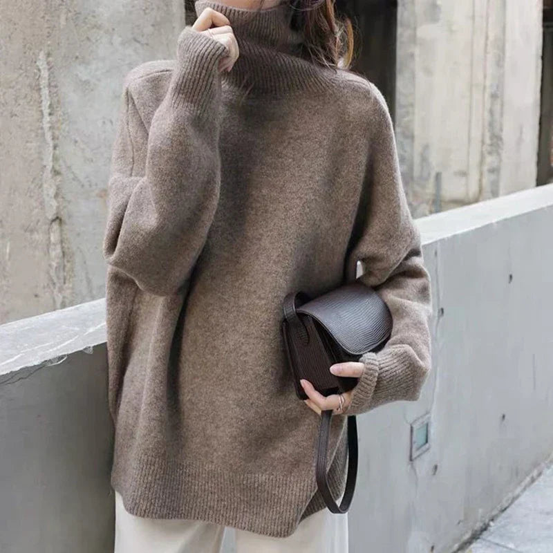 Melissa | Women's Oversized Roll Neck Knitted Jumper