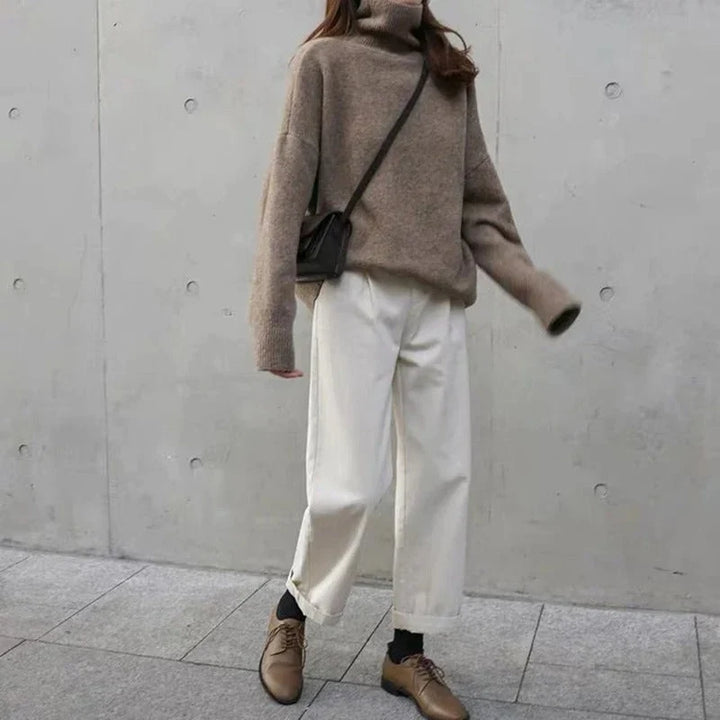 Melissa | Women's Oversized Roll Neck Knitted Jumper