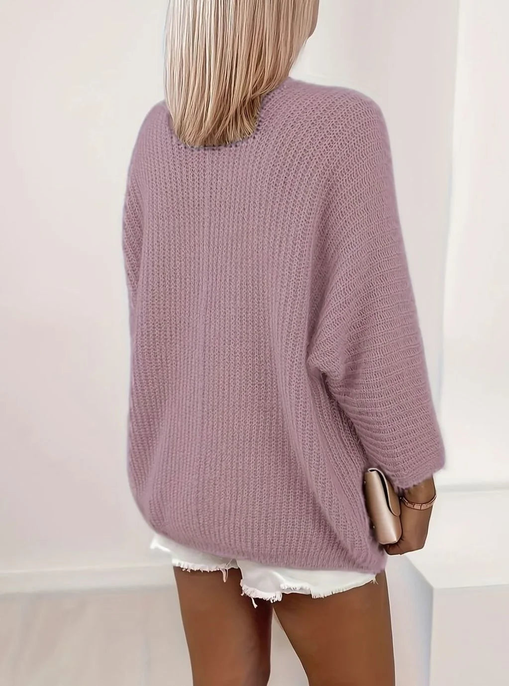 Mia | Women's Oversized Batwing Sleeve Open Front Cardigan