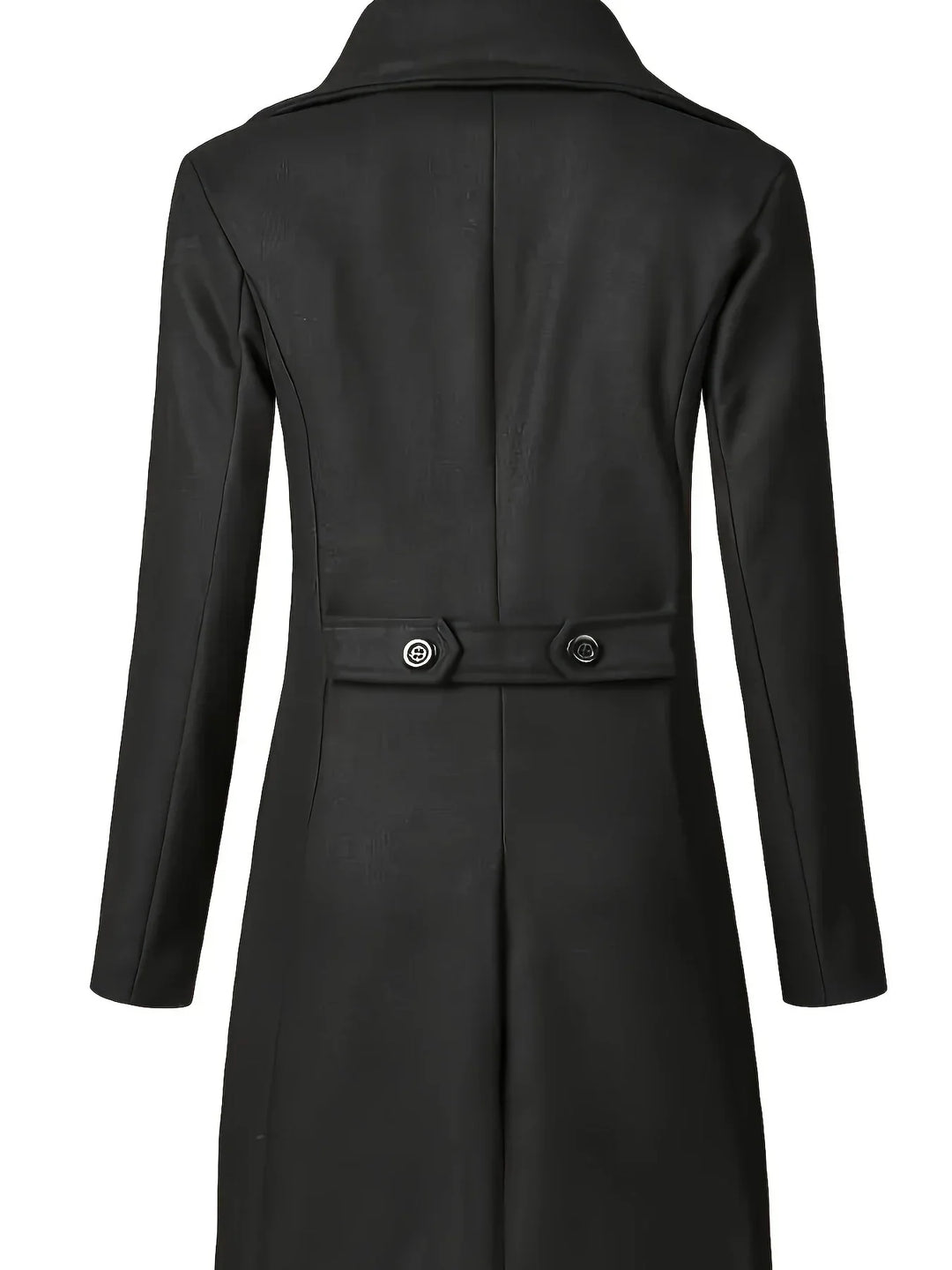 Michaela | Men's Long Overcoat with Double Breasted Front