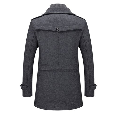 Miles | Men's Funnel Collar Overcoat Jacket