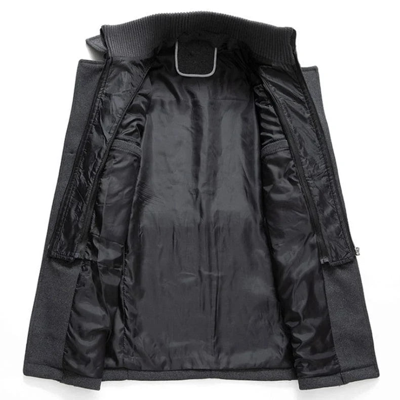 Miles | Men's Funnel Collar Overcoat Jacket