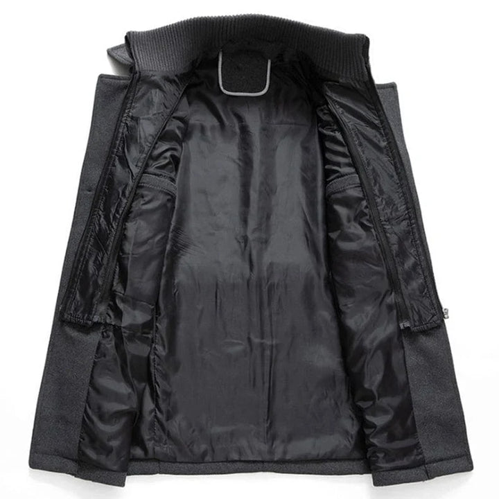 Miles | Men's Funnel Collar Overcoat Jacket