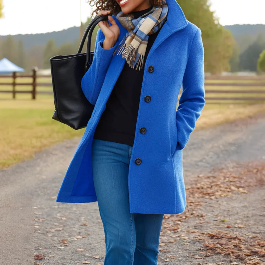 Nina | Women's Longline Button Front Coat