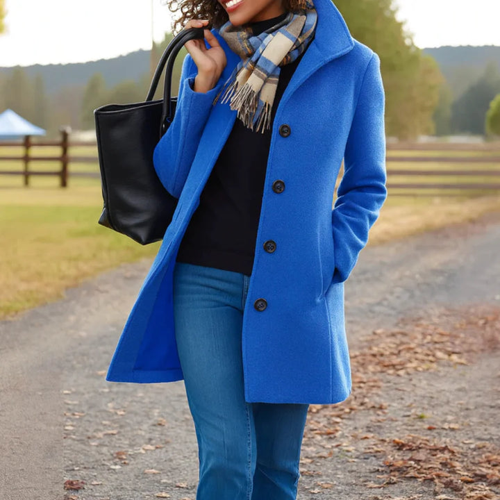 Nina | Women's Longline Button Front Coat