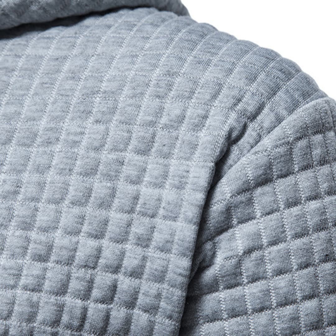 Noah | Men's Textured Pouch Pocket Hoodie Sweatshirt