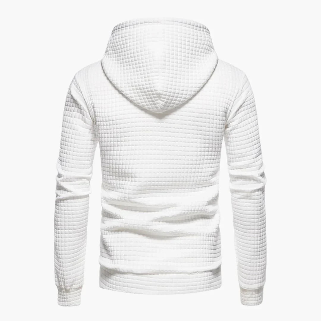 Noah | Men's Textured Pouch Pocket Hoodie Sweatshirt
