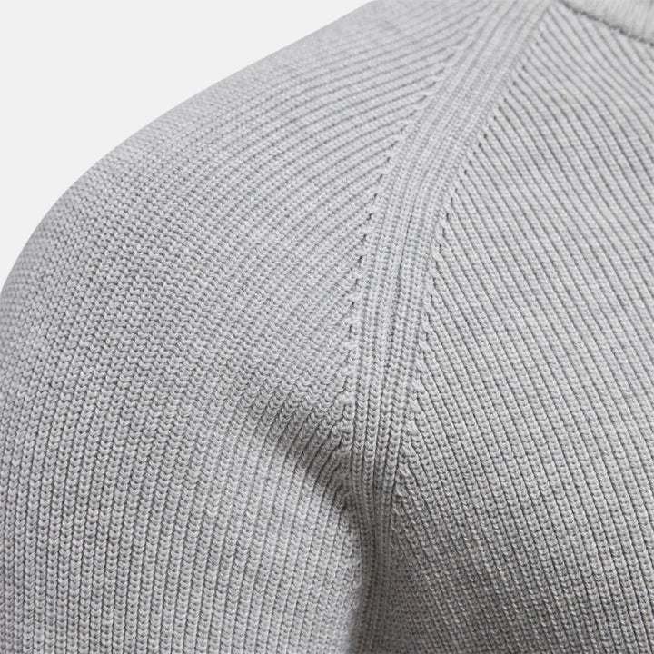 Oliver | Men's Knitted Quarter Zip Funnel Neck Jumper