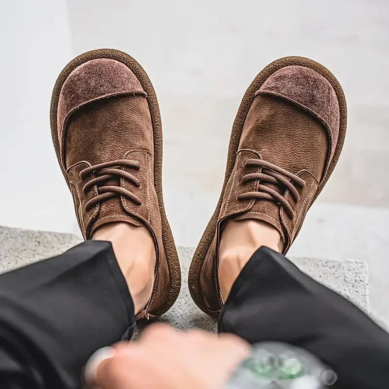 Owen | Men's Suede Effect Lace Up Casual Shoes