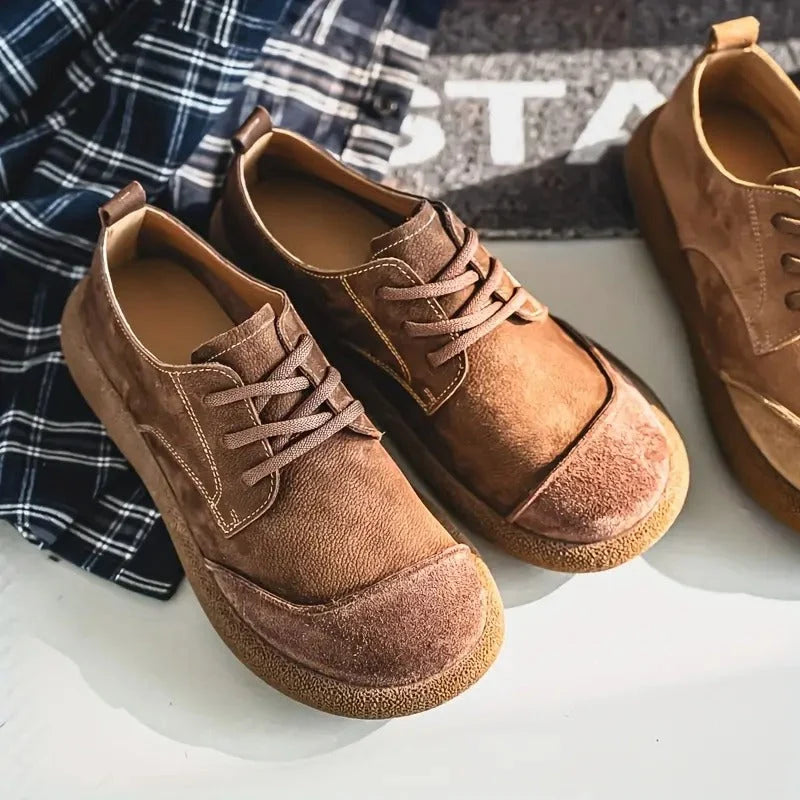 Owen | Men's Suede Effect Lace Up Casual Shoes