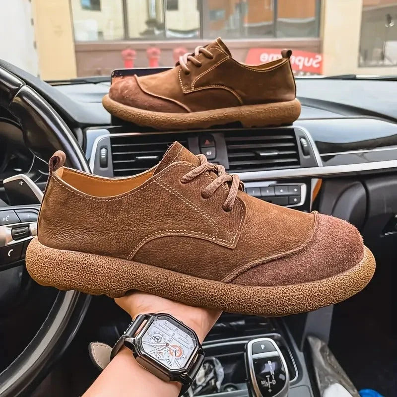 Owen | Men's Suede Effect Lace Up Casual Shoes