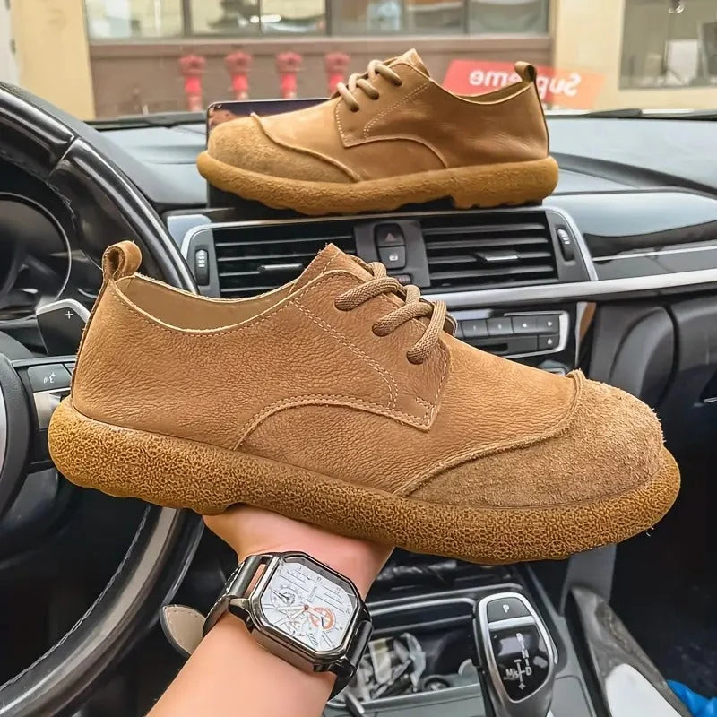 Owen | Men's Suede Effect Lace Up Casual Shoes