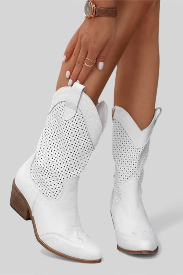Poppy | Women's Block Heel Western Cowboy Boots