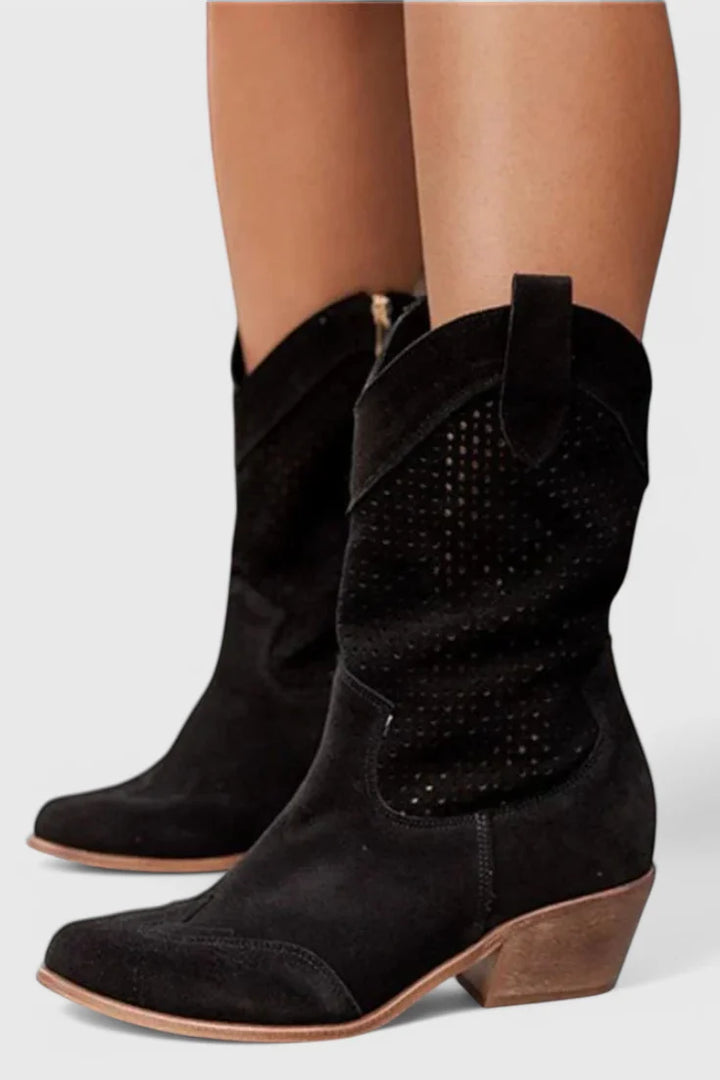 Poppy | Women's Block Heel Western Cowboy Boots