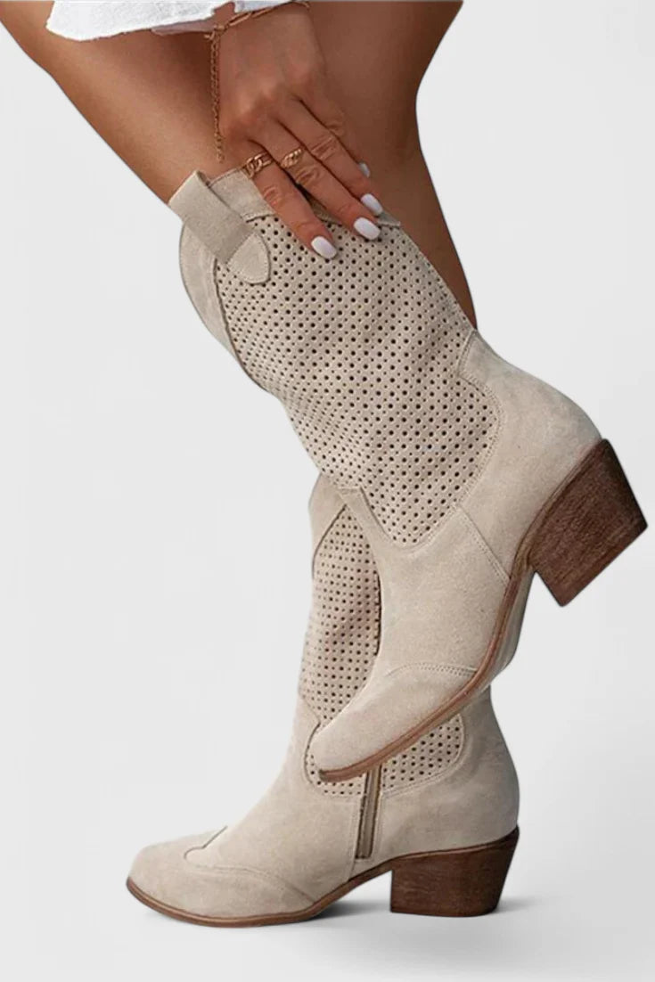Poppy | Women's Block Heel Western Cowboy Boots