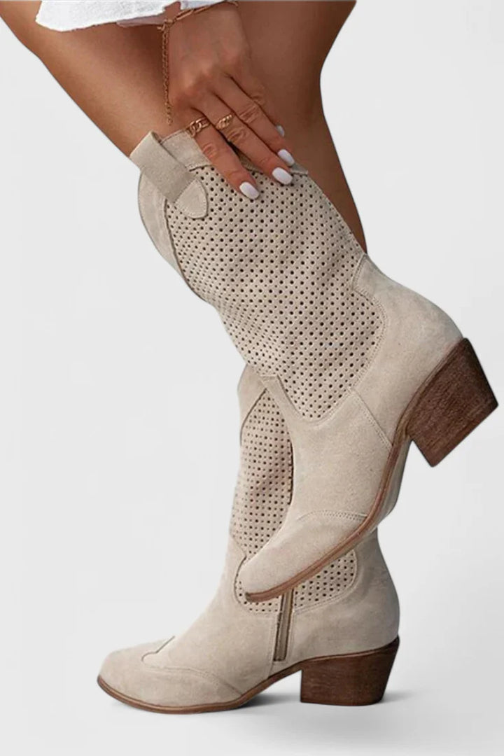 Poppy | Women's Block Heel Western Cowboy Boots