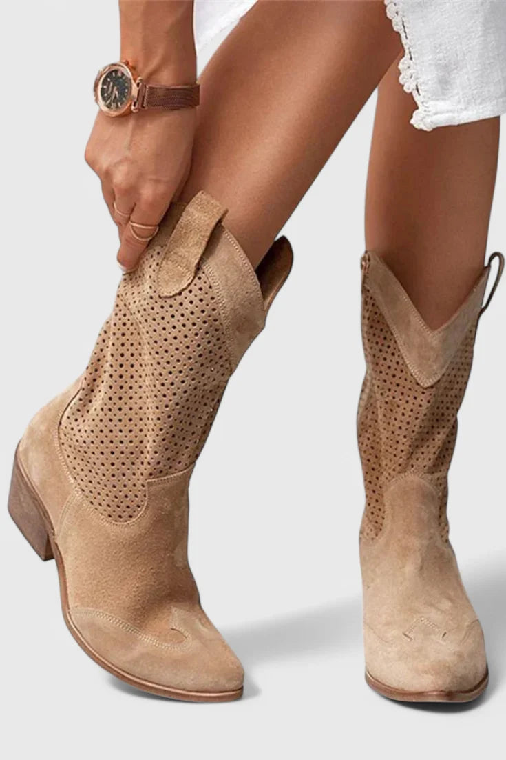 Poppy | Women's Block Heel Western Cowboy Boots
