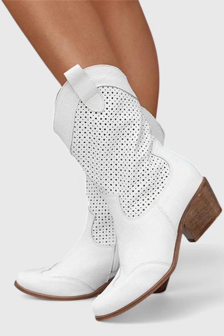 Poppy | Women's Block Heel Western Cowboy Boots
