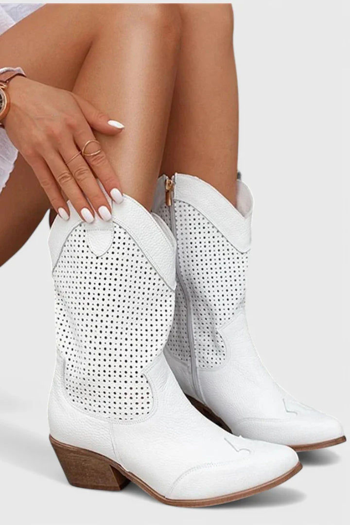 Poppy | Women's Block Heel Western Cowboy Boots
