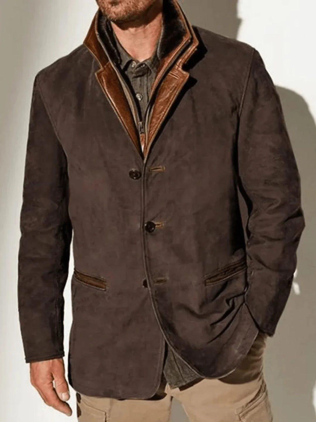 Rory | Men's Suede Effect Blazer Jacket