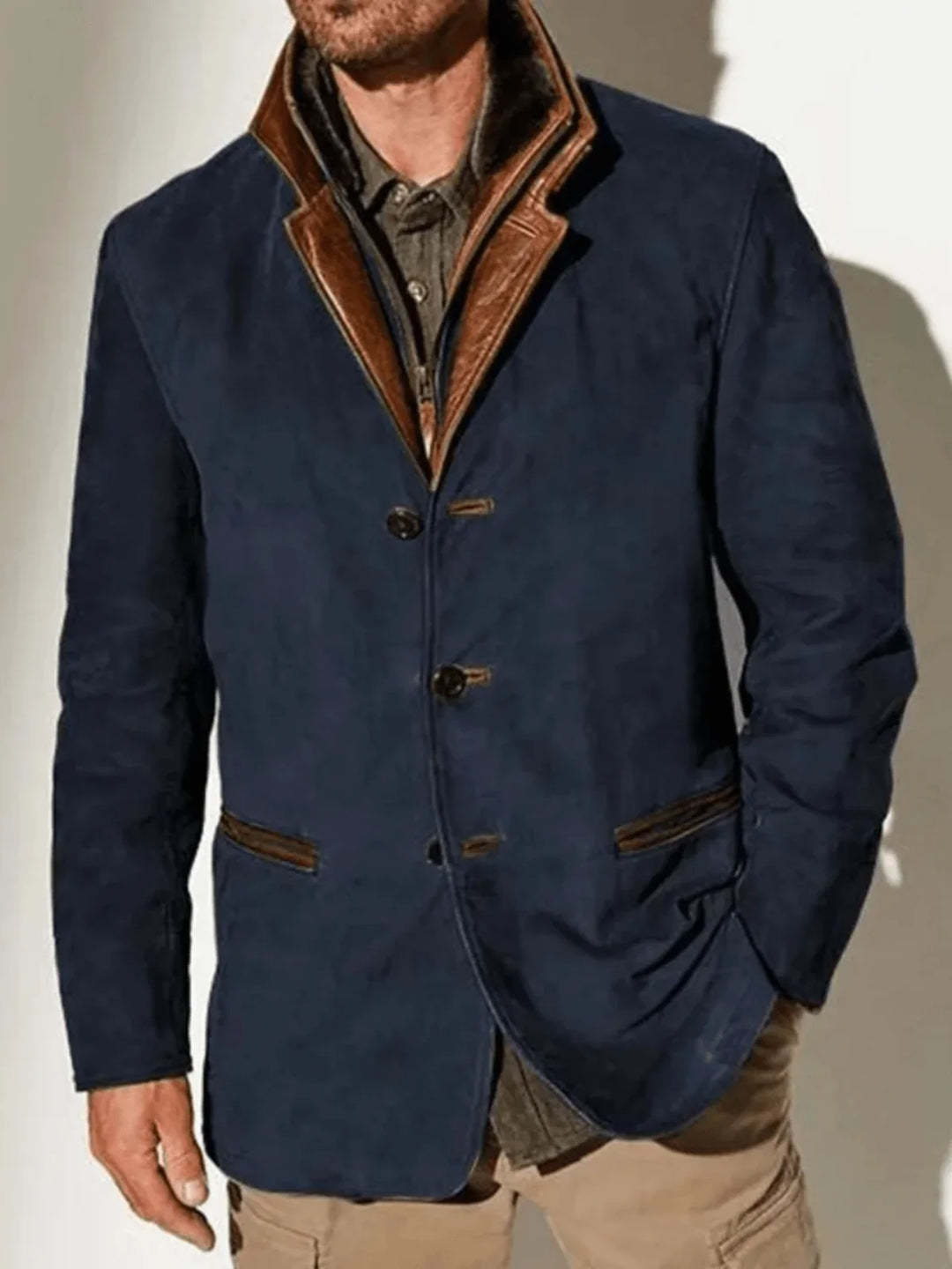 Rory | Men's Suede Effect Blazer Jacket