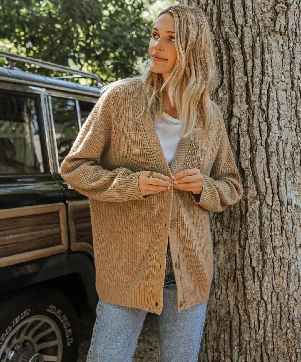 Rosanna | Long V Neck Button Knit Cardigan for Women