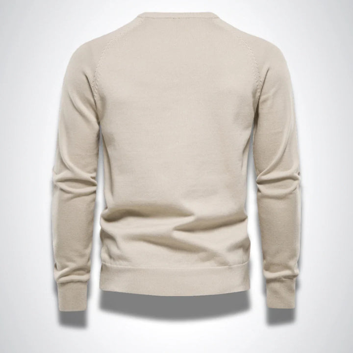 Rufus | Men's Aran Cable Knit Crew Neck Jumper