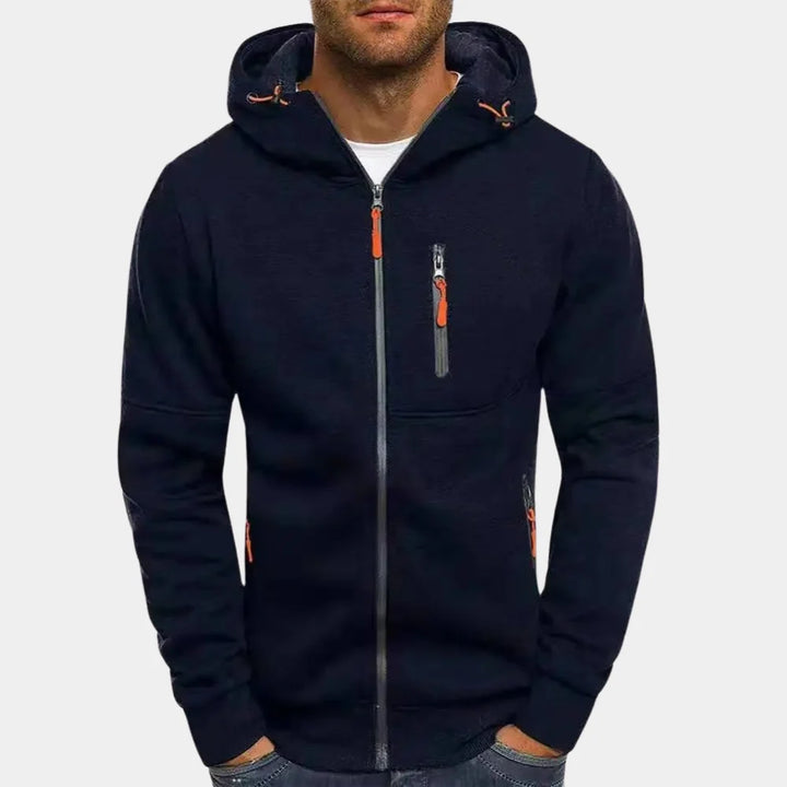 Ryan | Men's Zip Up Chest Pocket Hoodie Sweatshirt