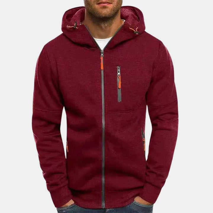 Ryan | Men's Zip Up Chest Pocket Hoodie Sweatshirt