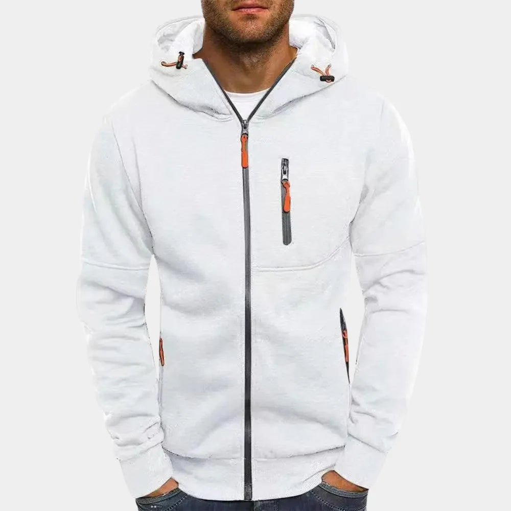 Ryan | Men's Zip Up Chest Pocket Hoodie Sweatshirt